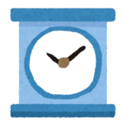 シンプルな置時計