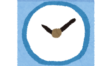 シンプルな置時計