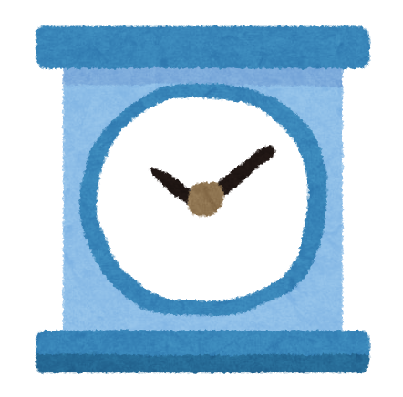 シンプルな置時計